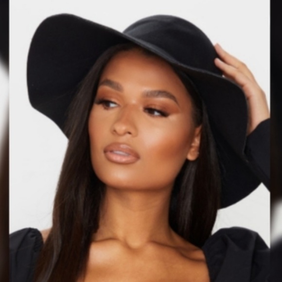 H&M Black Floppy Fedora Boho Festival Hat - Picture 8 of 14